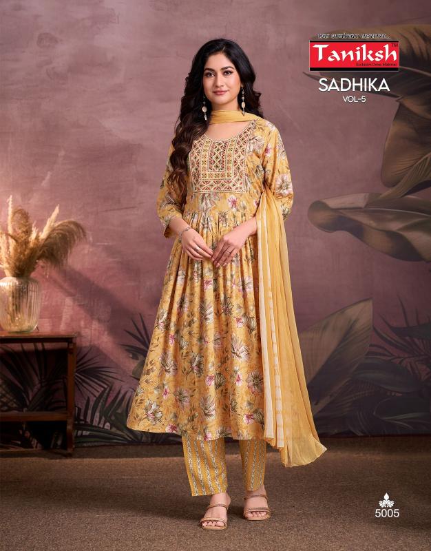 Taniksh Sadhika Vol 5 catalog aari kurtis online india