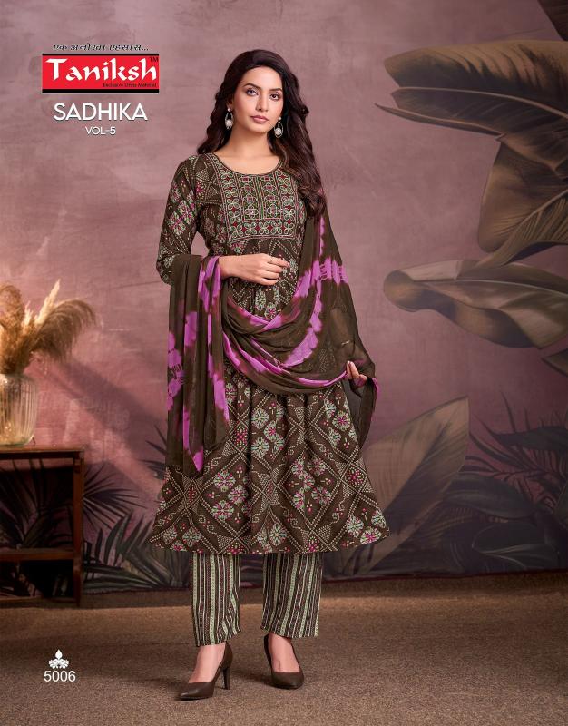 Taniksh Sadhika Vol 5 catalog aari kurtis online india