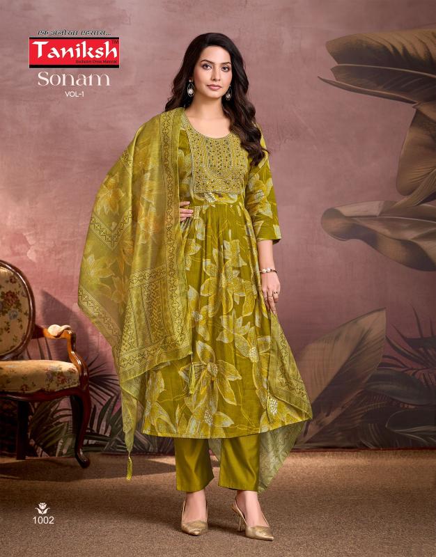 Taniksh Sonam vol 1 catalog anarkali kurtis online india