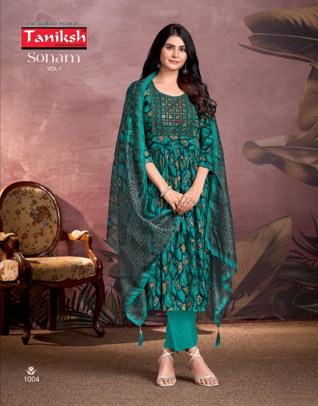 Taniksh Sonam vol 1 catalog anarkali kurtis online india