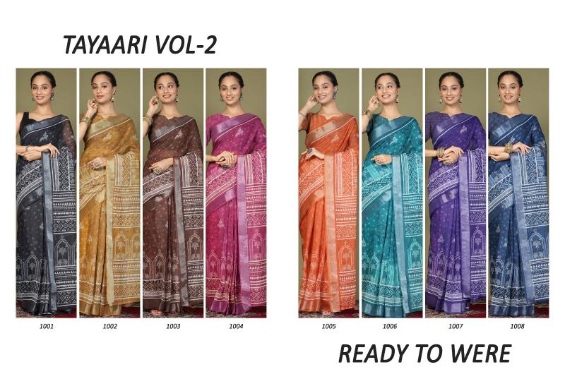 TAYAARI VOL 2 Ready to Wear Saree by Astita fancy designer Cotton fabric Ready to Wear with inner with pocket saree wholesale with latkan 