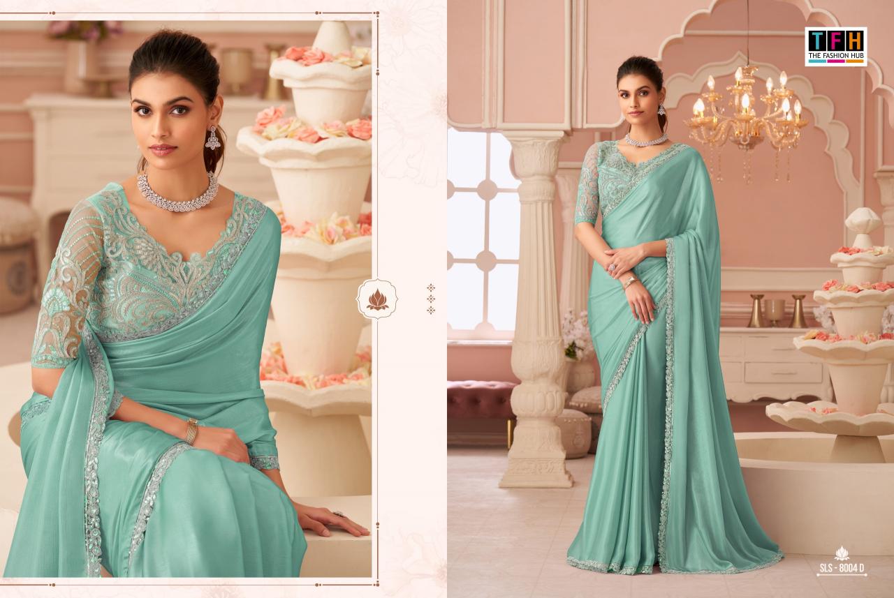 TFH Salsa Style 8004 Hit Colour catalog surat cheap sarees rate