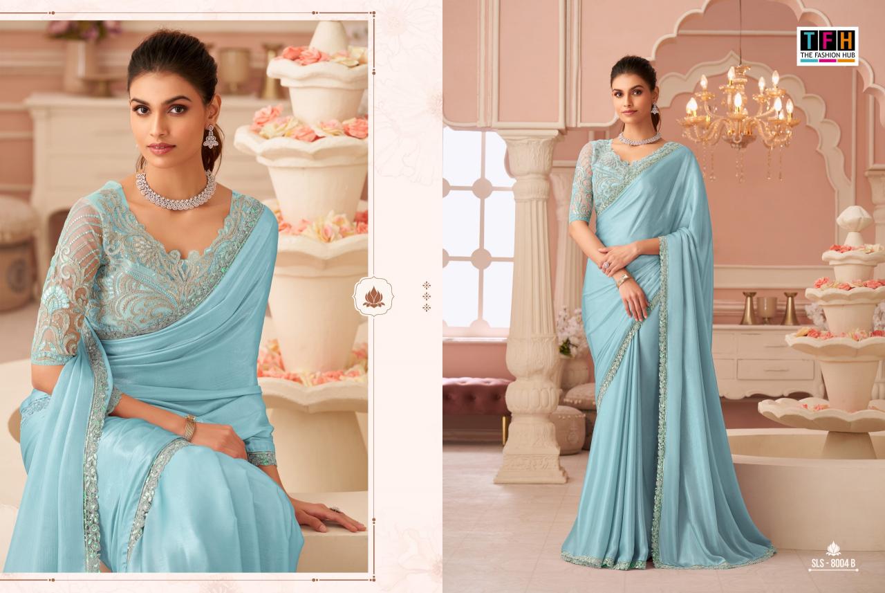 TFH Salsa Style 8004 Hit Colour catalog surat cheap sarees rate