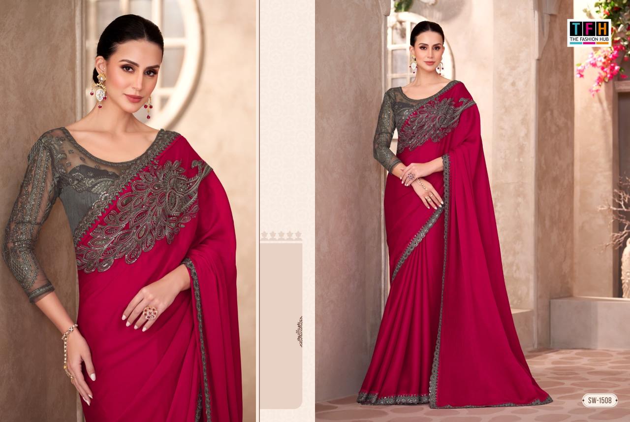 TFH Sandal Wood vol 15 catalog surat sarees thiruvanmiyur