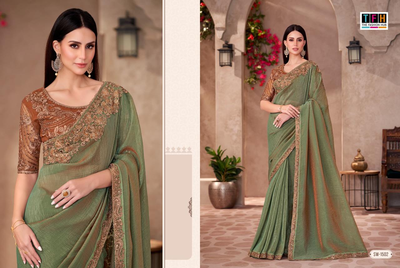 TFH Sandal Wood vol 15 catalog surat sarees thiruvanmiyur