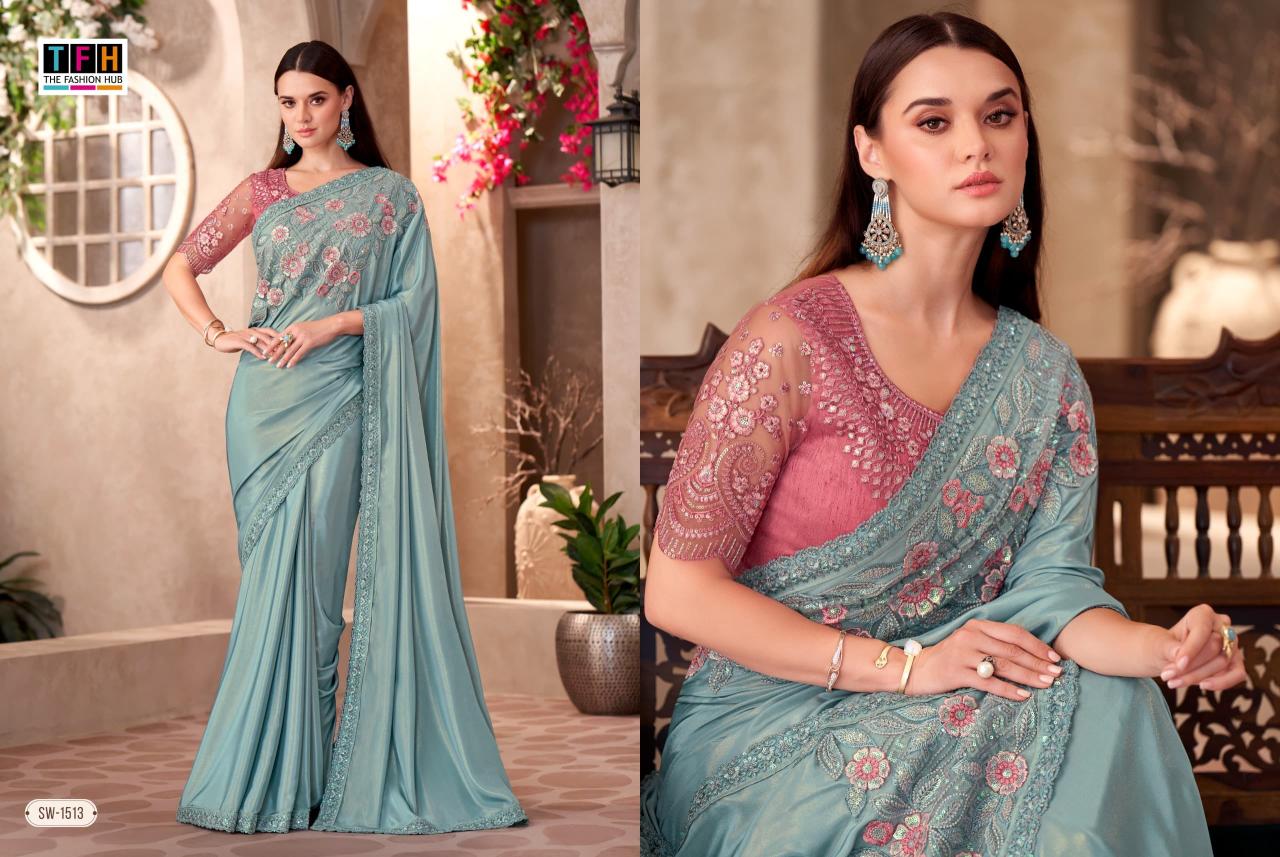 TFH Sandal Wood vol 15 catalog surat sarees thiruvanmiyur