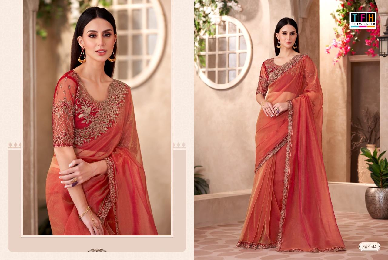 TFH Sandal Wood vol 15 catalog surat sarees thiruvanmiyur