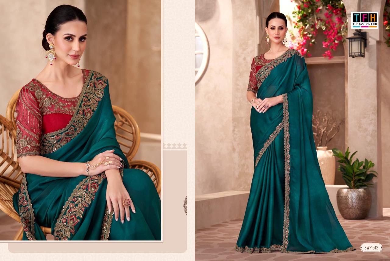 TFH Sandal Wood vol 15 catalog surat sarees thiruvanmiyur