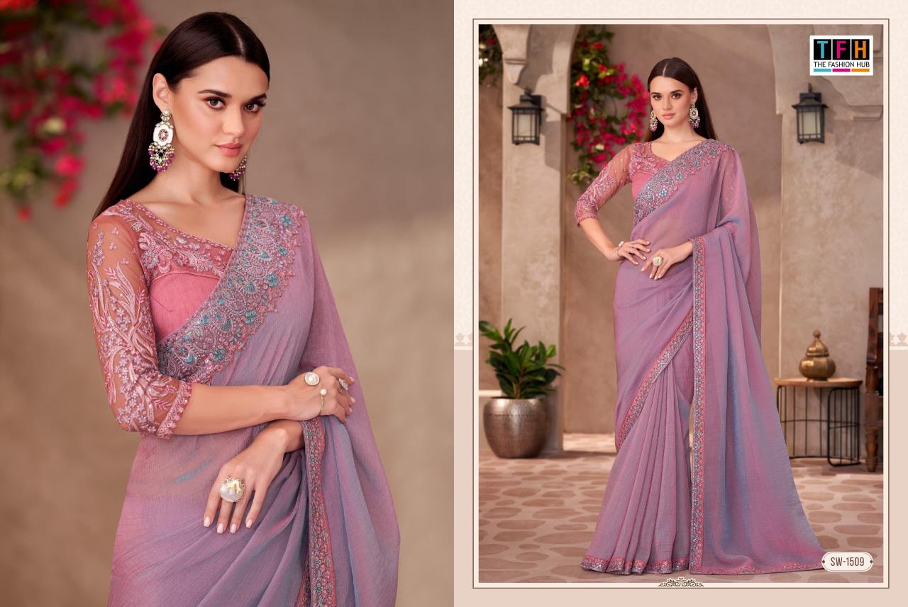 TFH Sandal Wood vol 15 catalog surat sarees thiruvanmiyur