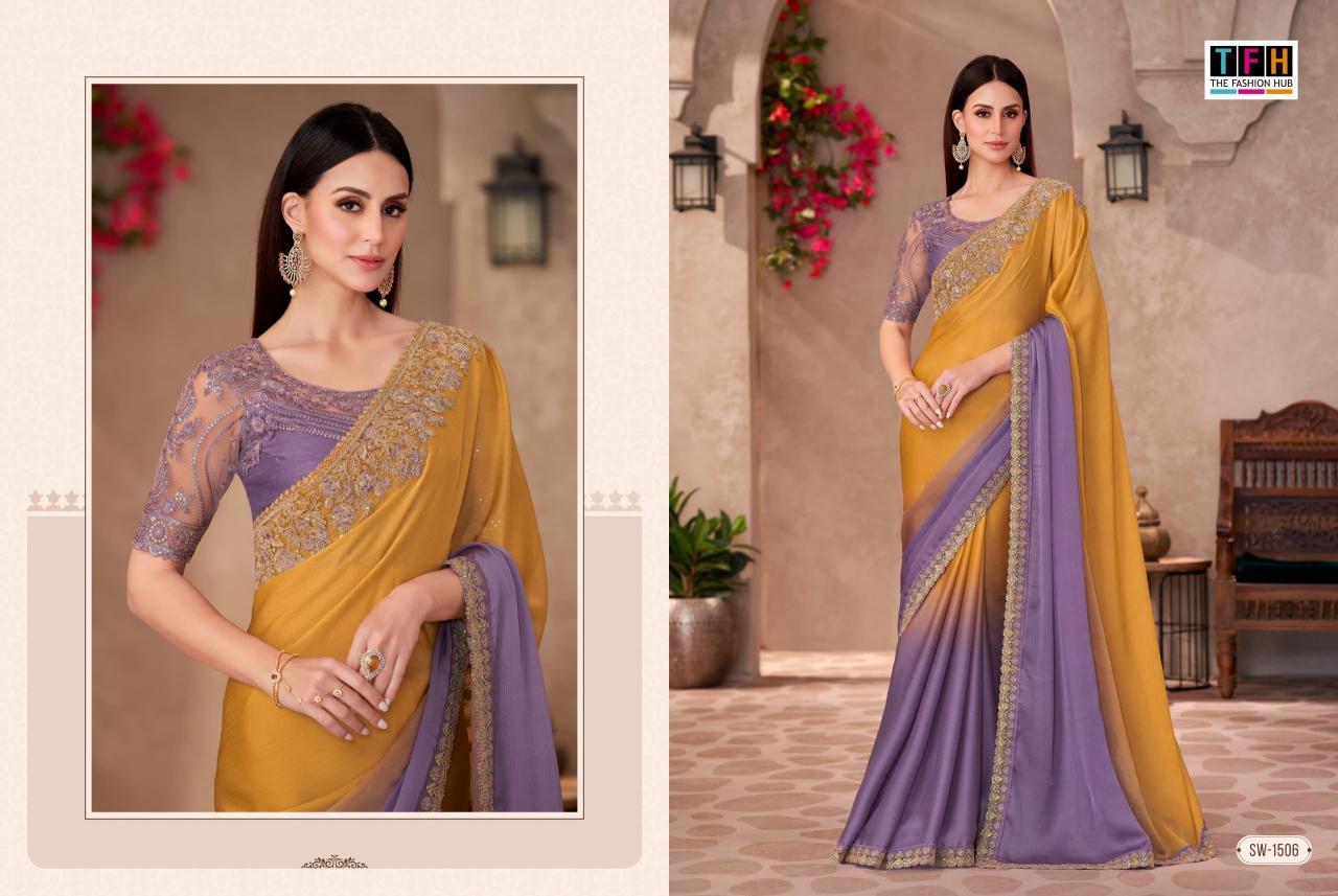 TFH Sandal Wood vol 15 catalog surat sarees thiruvanmiyur