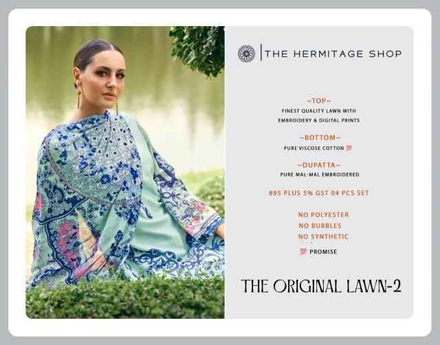 The Hermitage Shop the original lawn vol 2 catalog wholesale clothing salwar kameez