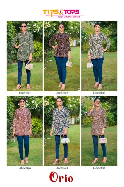 Tips & Tops Orio catalog short indian kurtis