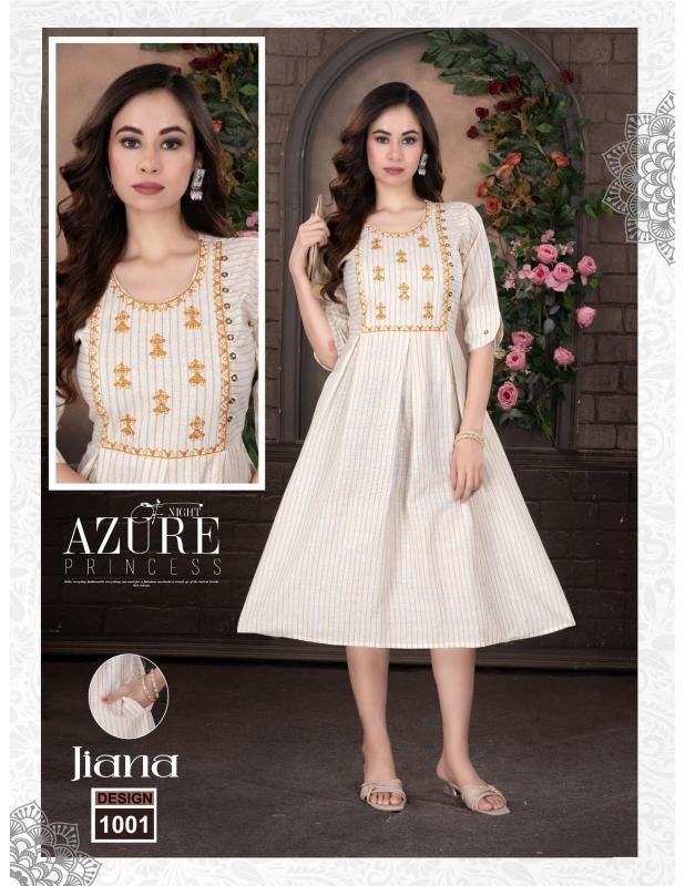 Trendy Jiana catalog branded kurtis b2b wholesale