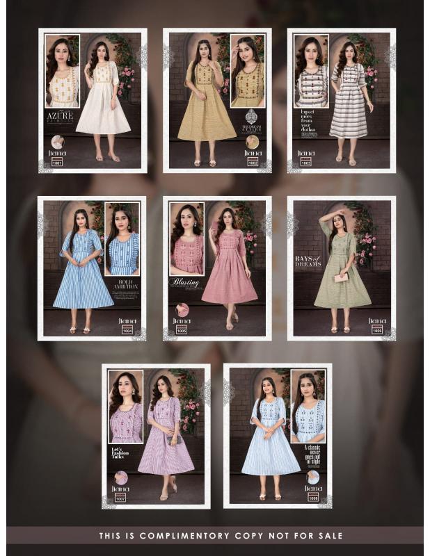 Trendy Jiana catalog branded kurtis b2b wholesale