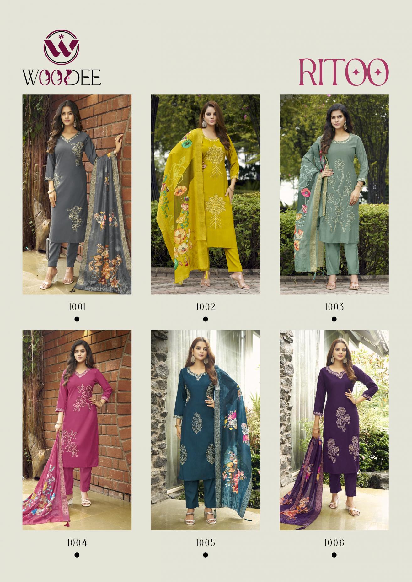 Woodee Ritoo catalog kurtis branded wholesale