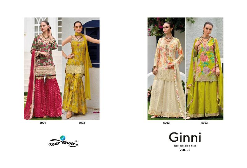Your choice Ginni Vol 5 Catalog designer salwar kameez manufacturers surat