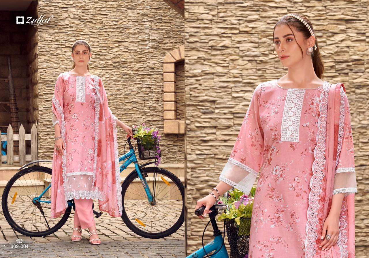 Zulfat Kiyara catalog ladies dress material wholesale
