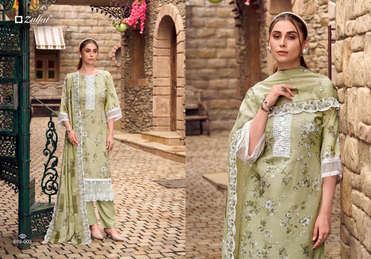 Zulfat Kiyara catalog ladies dress material wholesale