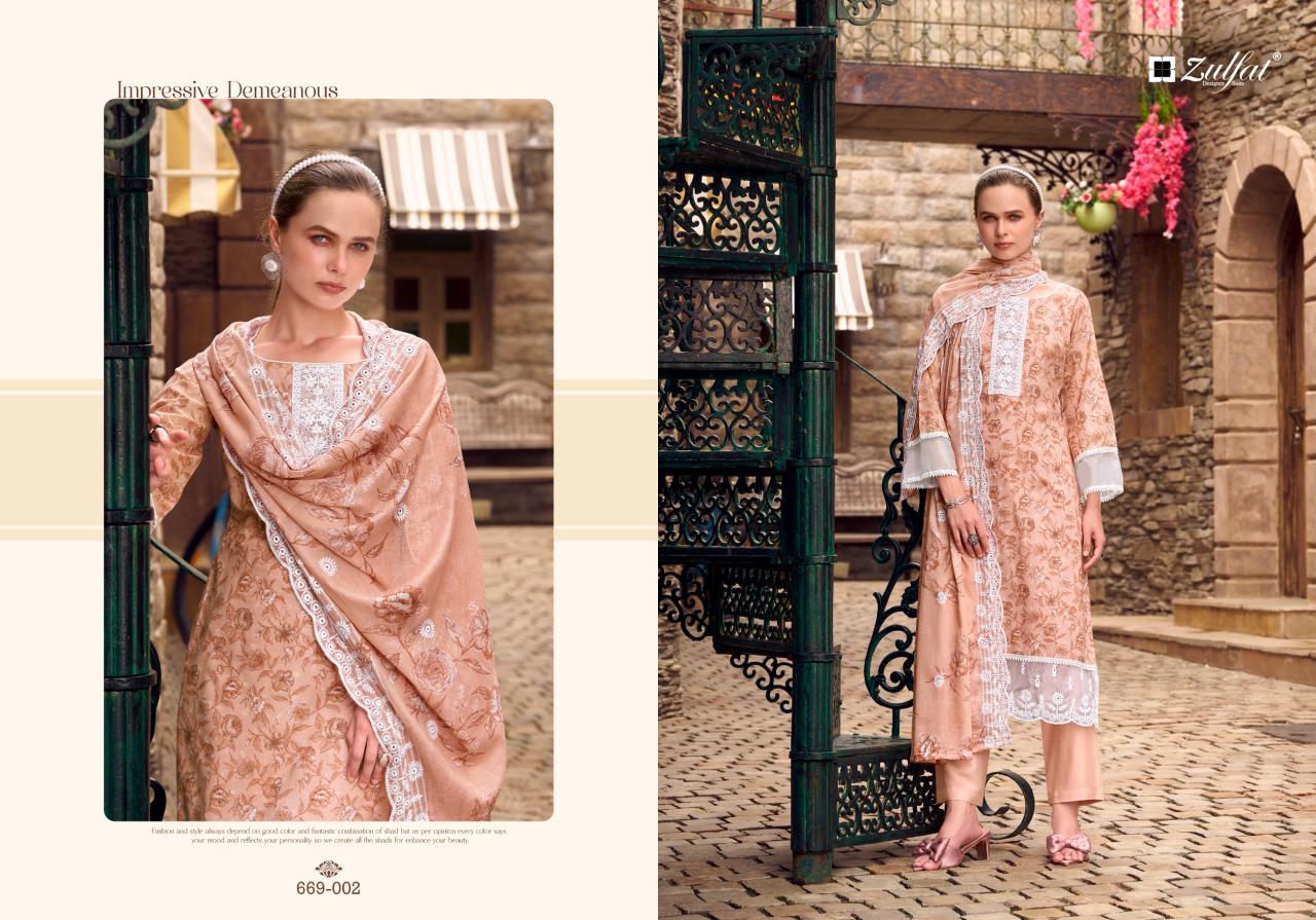Zulfat Kiyara catalog ladies dress material wholesale
