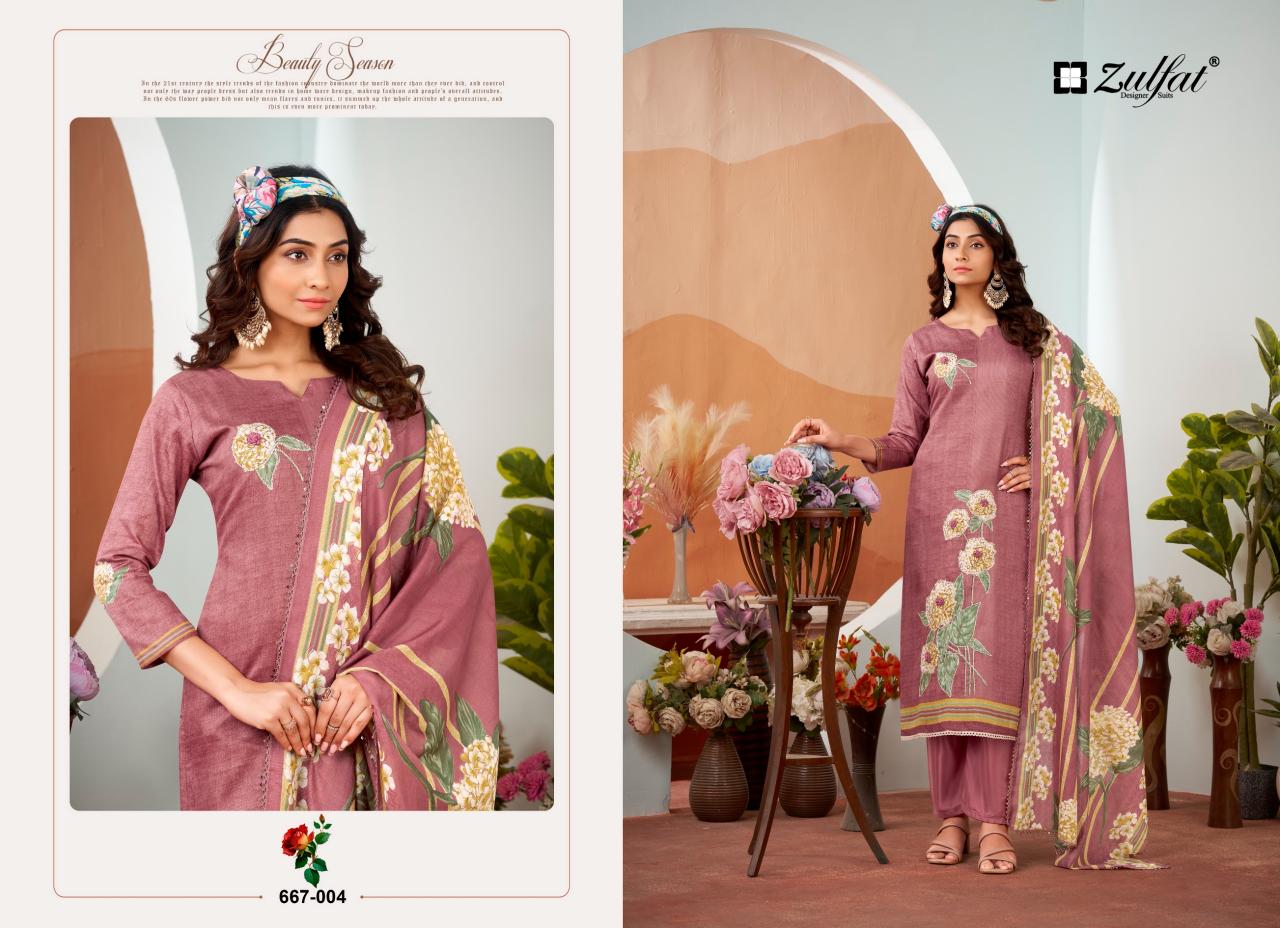 Zulfat Roshni catalog wholesaler in gujarat dress materials