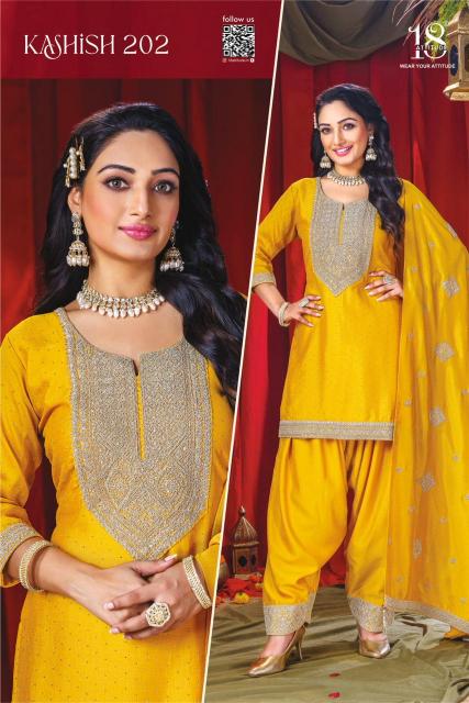 18 Attitude Kashish vol 2 catalog surat wholesale kurti in bangalroe