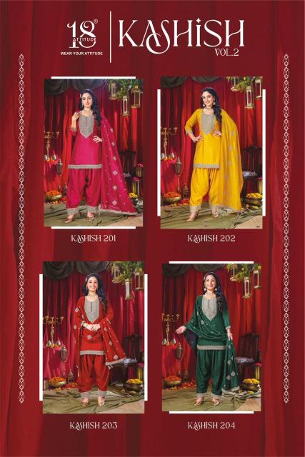 18 Attitude Kashish vol 2 catalog surat wholesale kurti in bangalroe