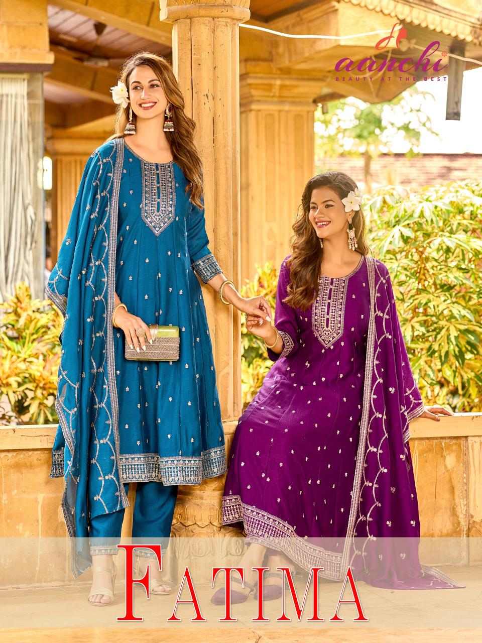 Aanchi Fatima catalog designer kurtis suppliers texofab in surat 