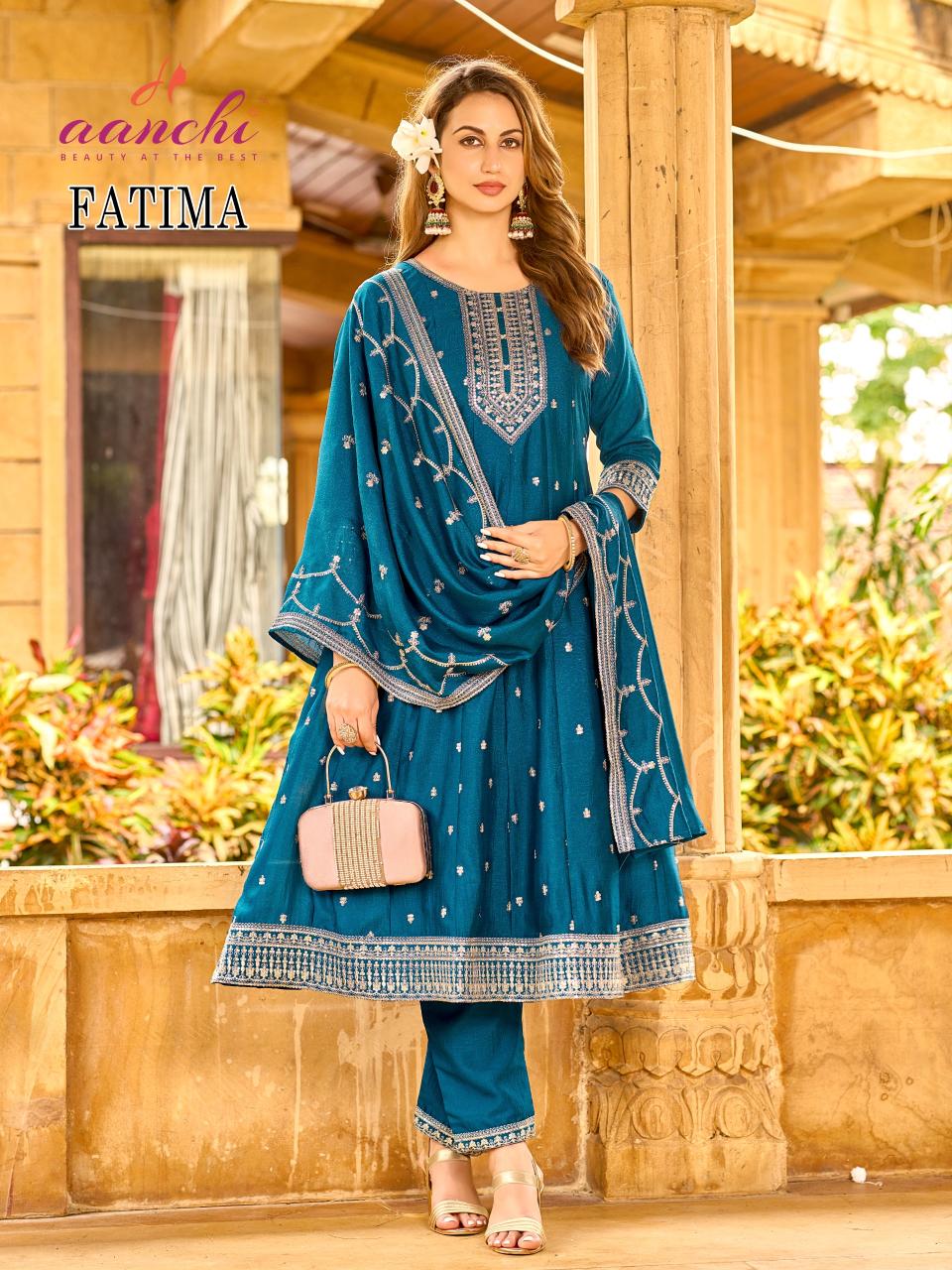 Aanchi Fatima catalog designer kurtis suppliers texofab in surat 