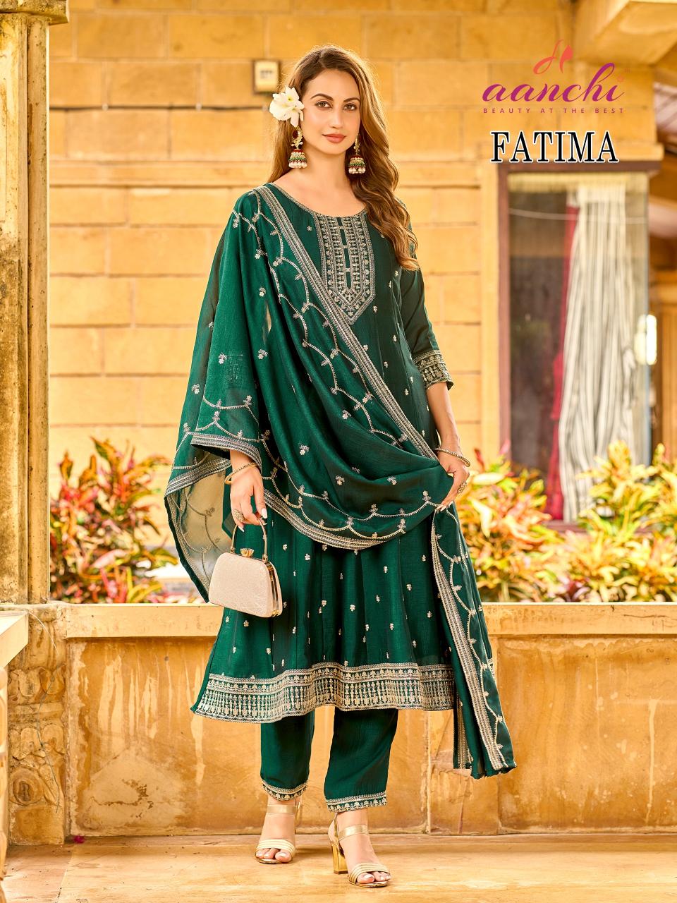 Aanchi Fatima catalog designer kurtis suppliers texofab in surat 