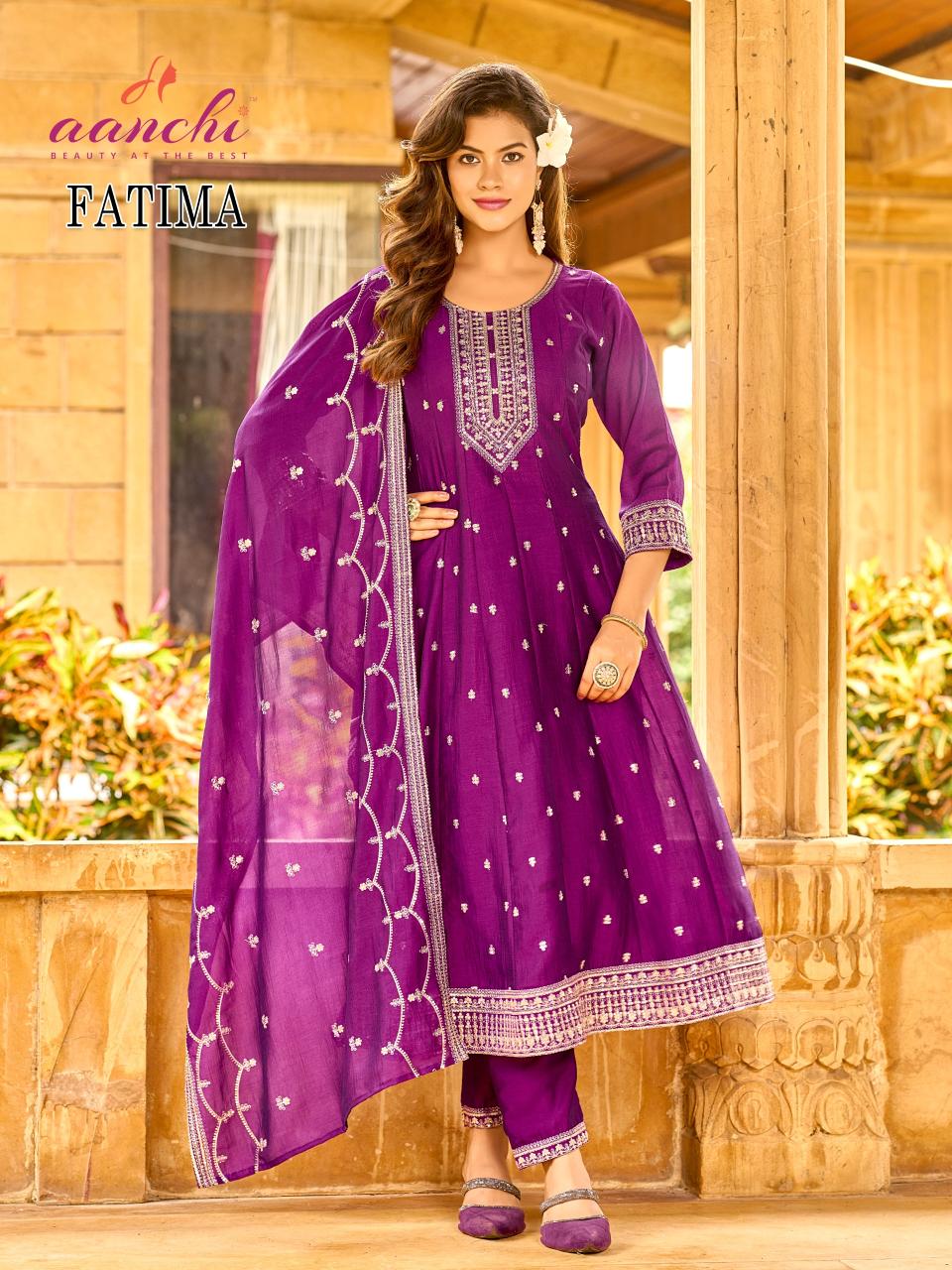 Aanchi Fatima catalog designer kurtis suppliers texofab in surat 
