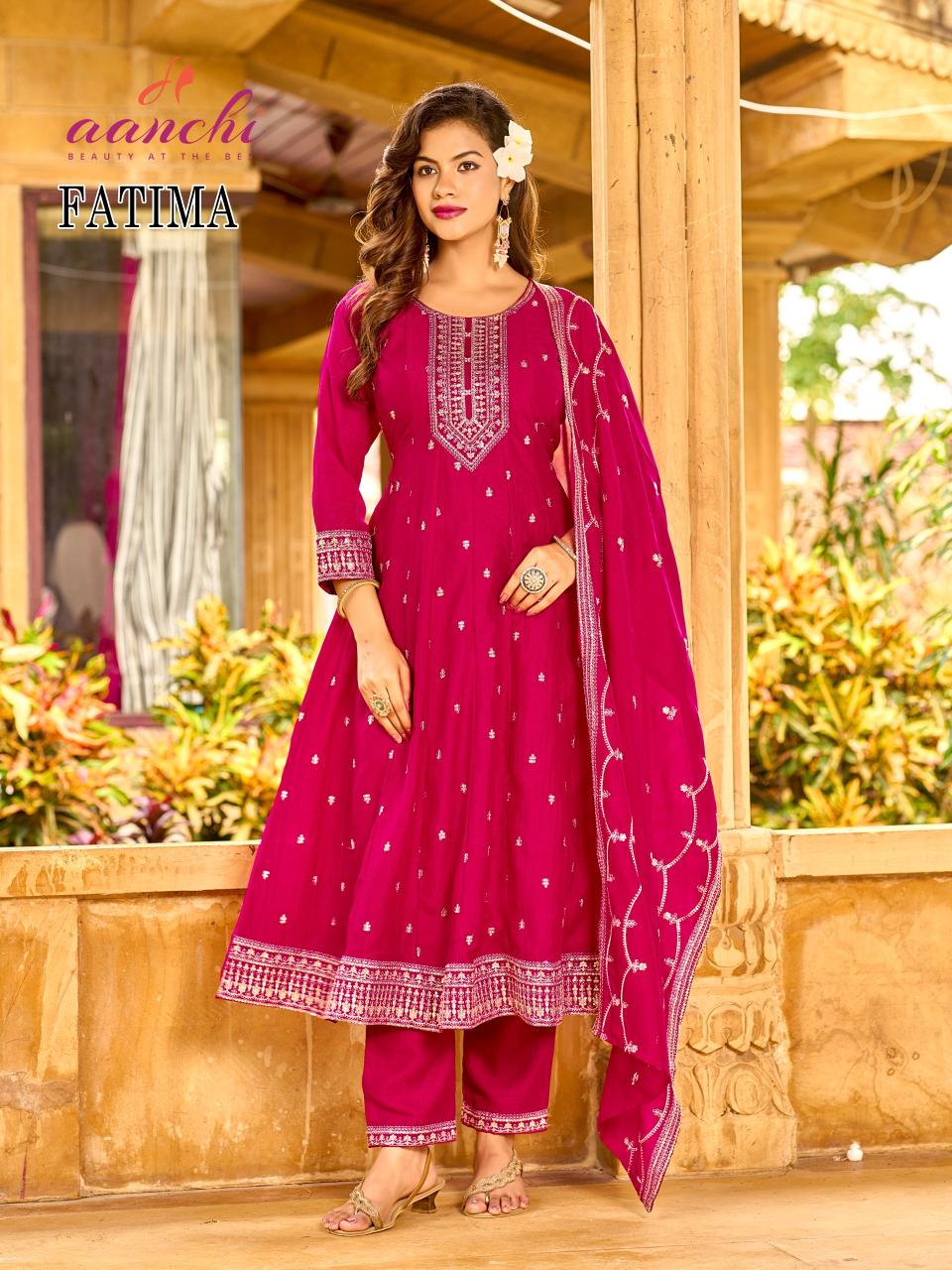 Aanchi Fatima catalog designer kurtis suppliers texofab in surat 