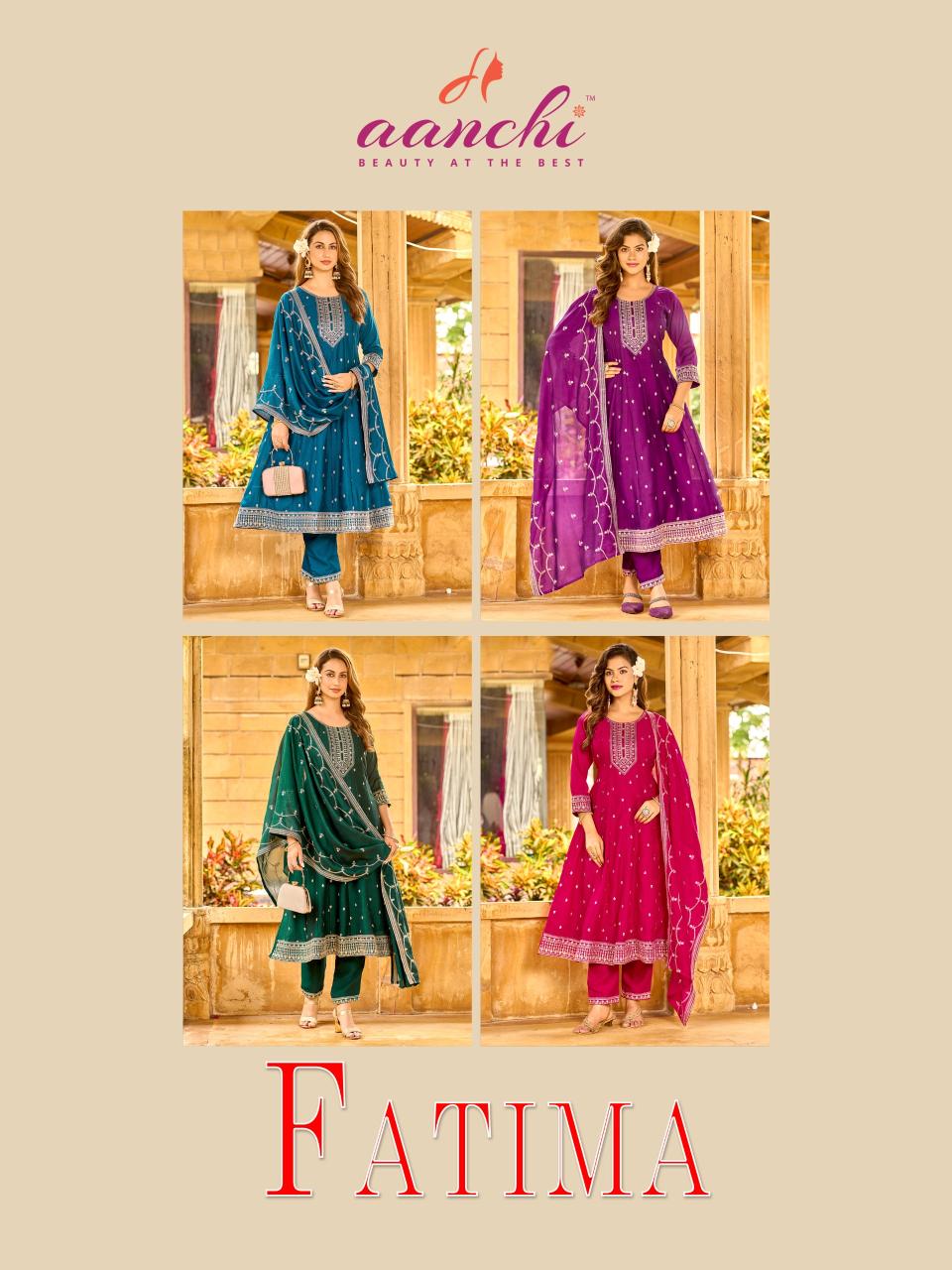 Aanchi Fatima catalog designer kurtis suppliers texofab in surat 