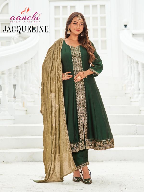 Aanchi Jacqueline catalog designer kurti open front catalogue surat