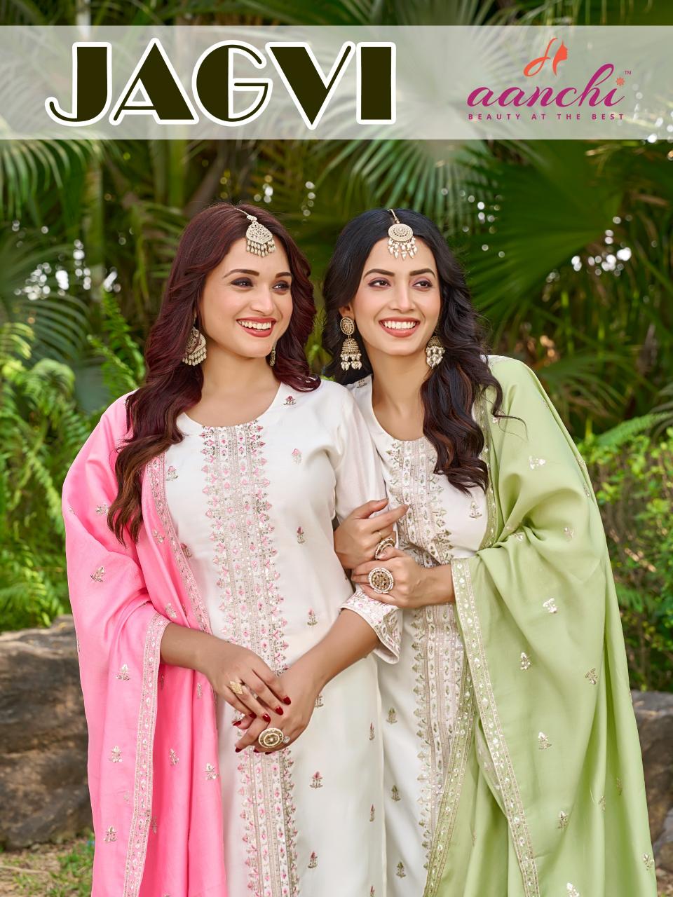 Aanchi Jagvi catalog kurti with shrug catalogue