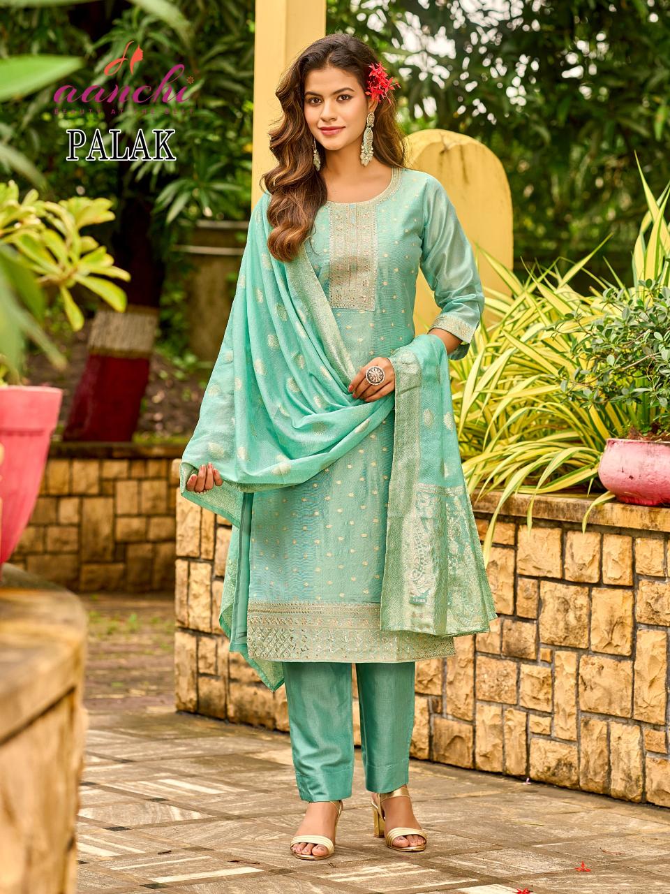 Aanchi Palak catalog designer kurtis manufacturers surat