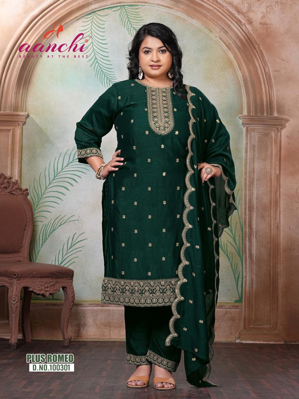 Aanchi Plus Romeo catalog plus size kurtis in surat