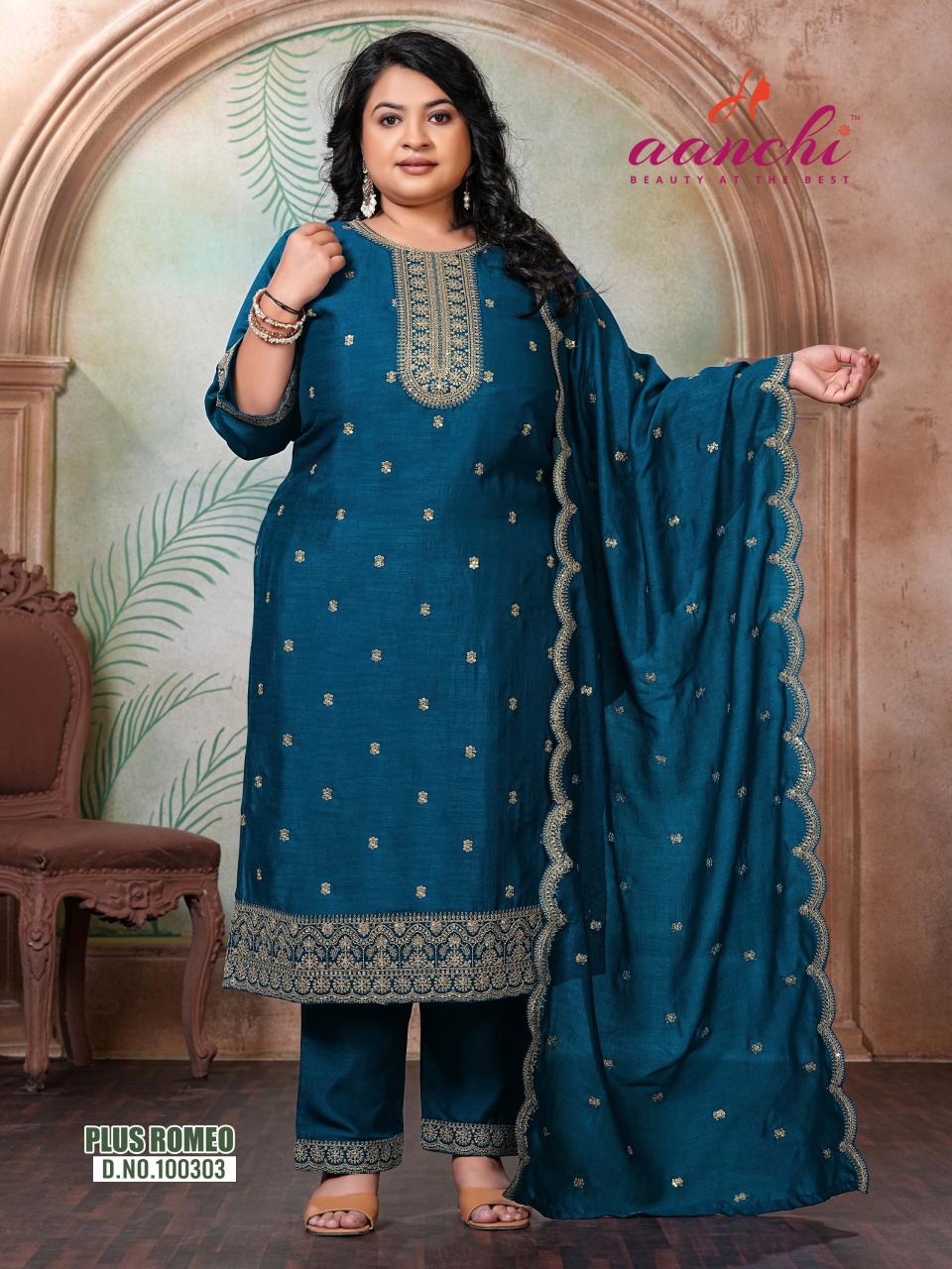 Aanchi Plus Romeo catalog plus size kurtis in surat
