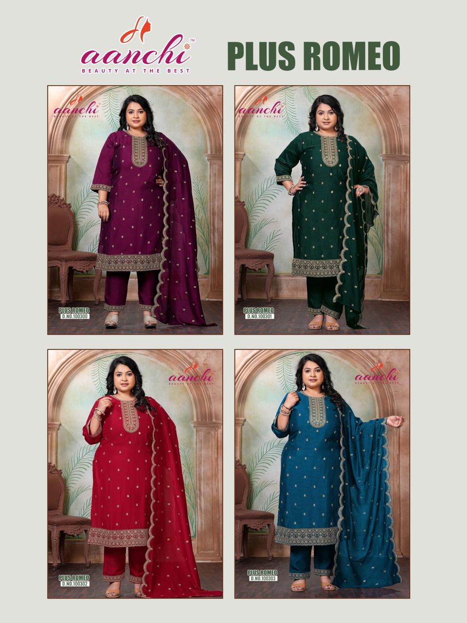 Aanchi Plus Romeo catalog plus size kurtis in surat