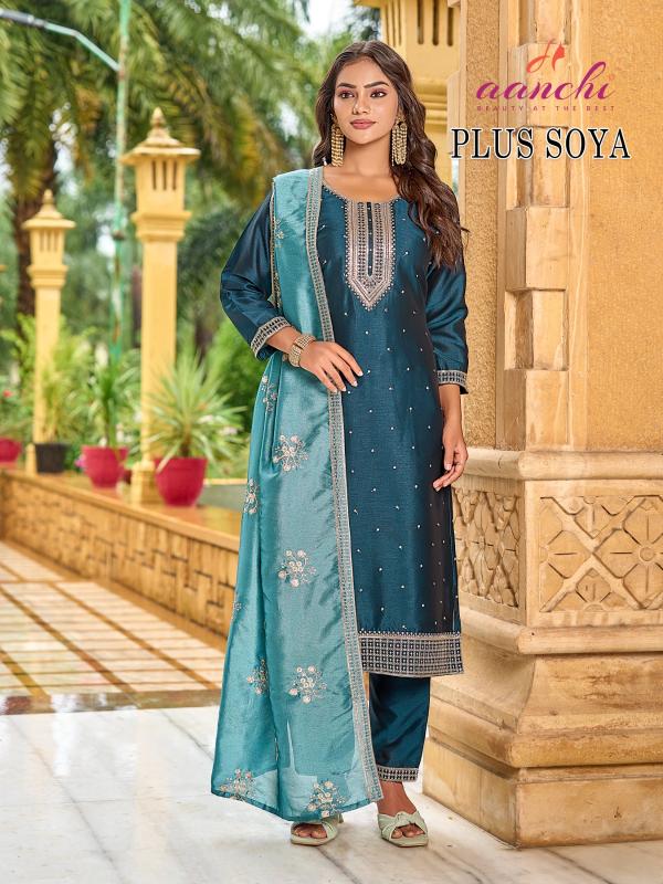 Aanchi Plus Soya catalog kurti stitching surat