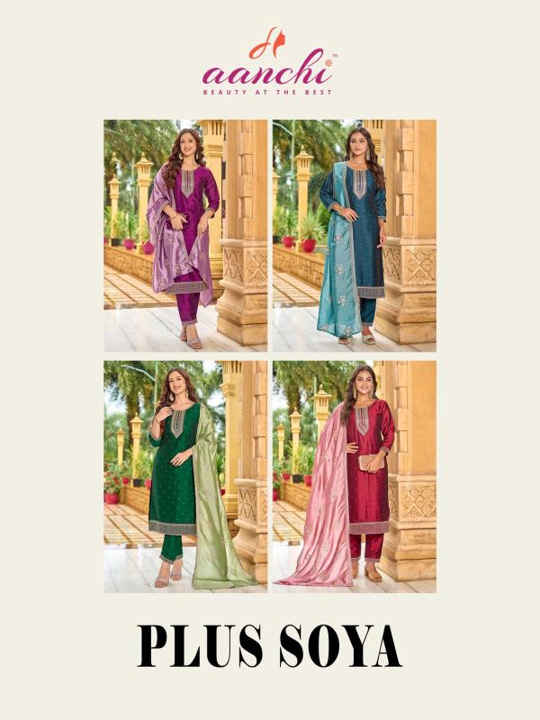 Aanchi Plus Soya catalog kurti stitching surat
