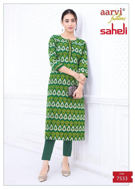 Aarvi Saheli Vol-17 – Straight Kurtis - Wholesale Catalog