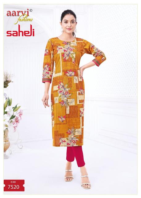 Aarvi Saheli Vol-17 – Straight Kurtis - Wholesale Catalog