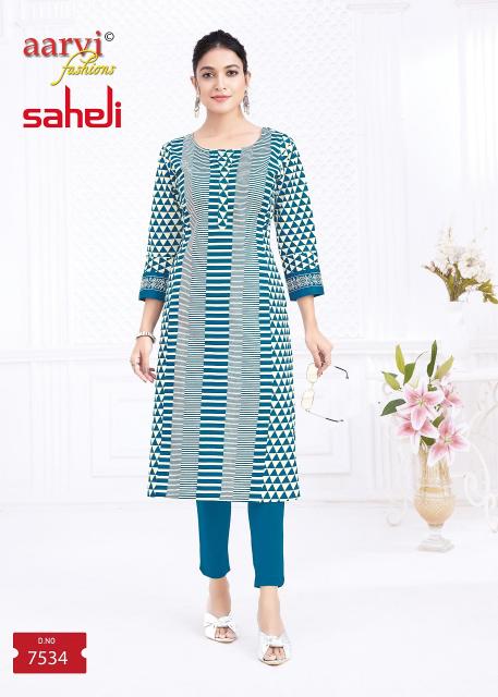 Aarvi Saheli Vol-17 – Straight Kurtis - Wholesale Catalog