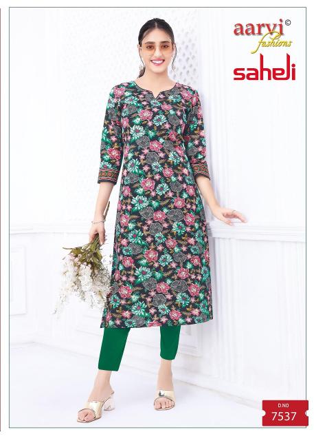 Aarvi Saheli Vol-17 – Straight Kurtis - Wholesale Catalog