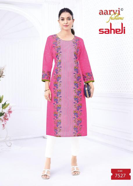 Aarvi Saheli Vol-17 – Straight Kurtis - Wholesale Catalog