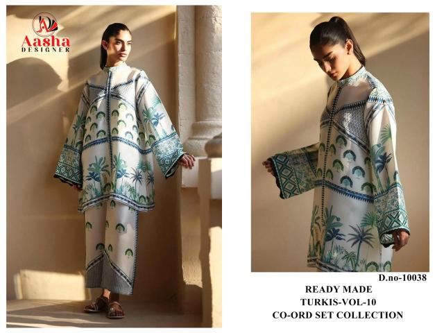 Aasha Turkis vol 10 Catalog pakistani style co ord set