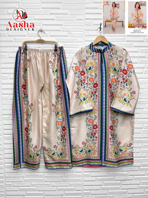 Aasha Turkis vol 11 Catalog pakistani co ord set