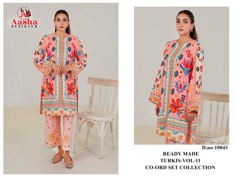 Aasha Turkis vol 11 Catalog pakistani co ord set
