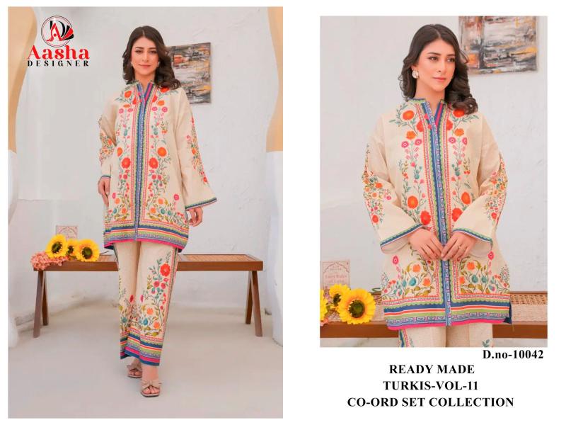 Aasha Turkis vol 11 Catalog pakistani co ord set