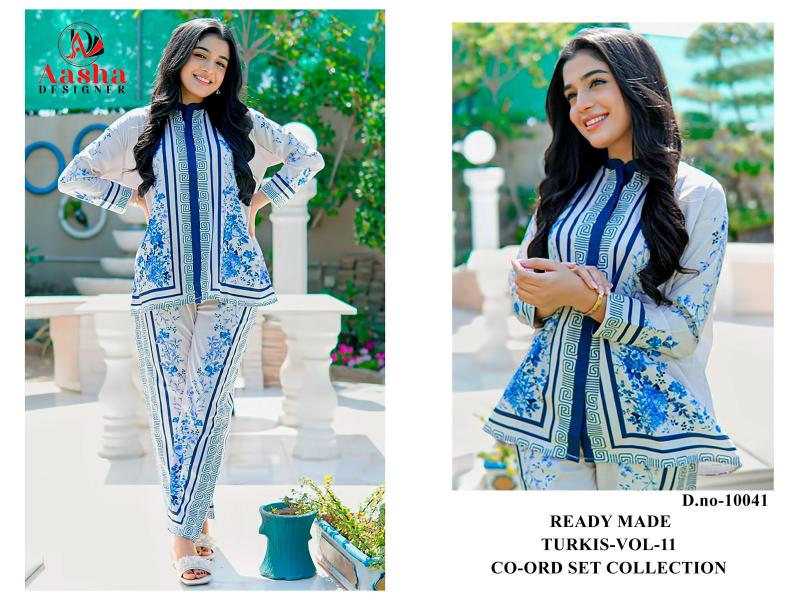 Aasha Turkis vol 11 Catalog pakistani co ord set